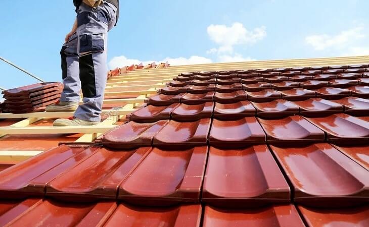 man on roof